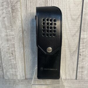 Vintage Motorola Black Leather Radio Holster Belt Case RD29-2 Walkie 15E05276F03